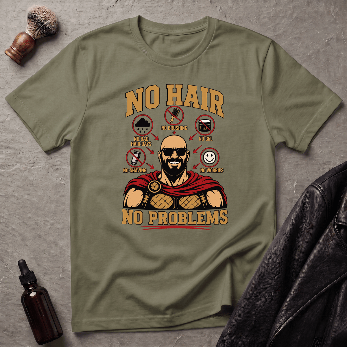 No Hair No Problems Spartan T‑Shirt
