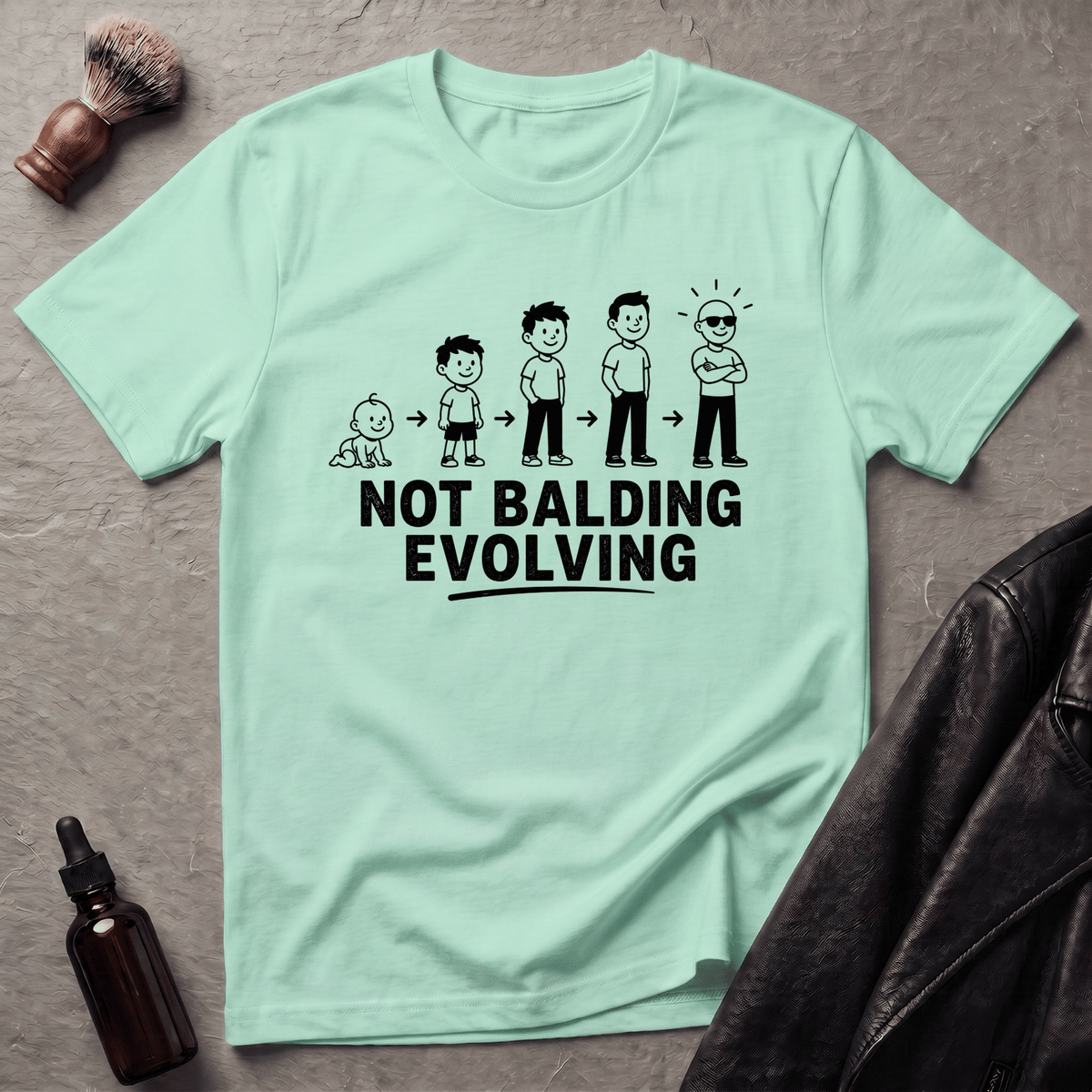 Not Balding Evolving - T-Shirt