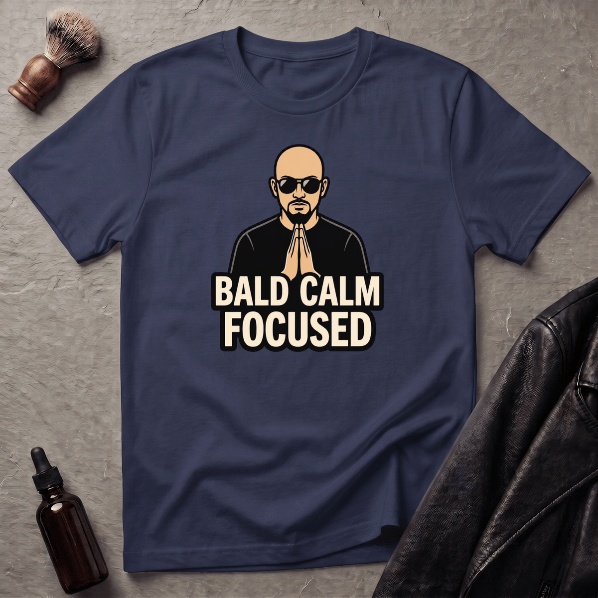 Bald Calm Focused Monk T‑Shirt