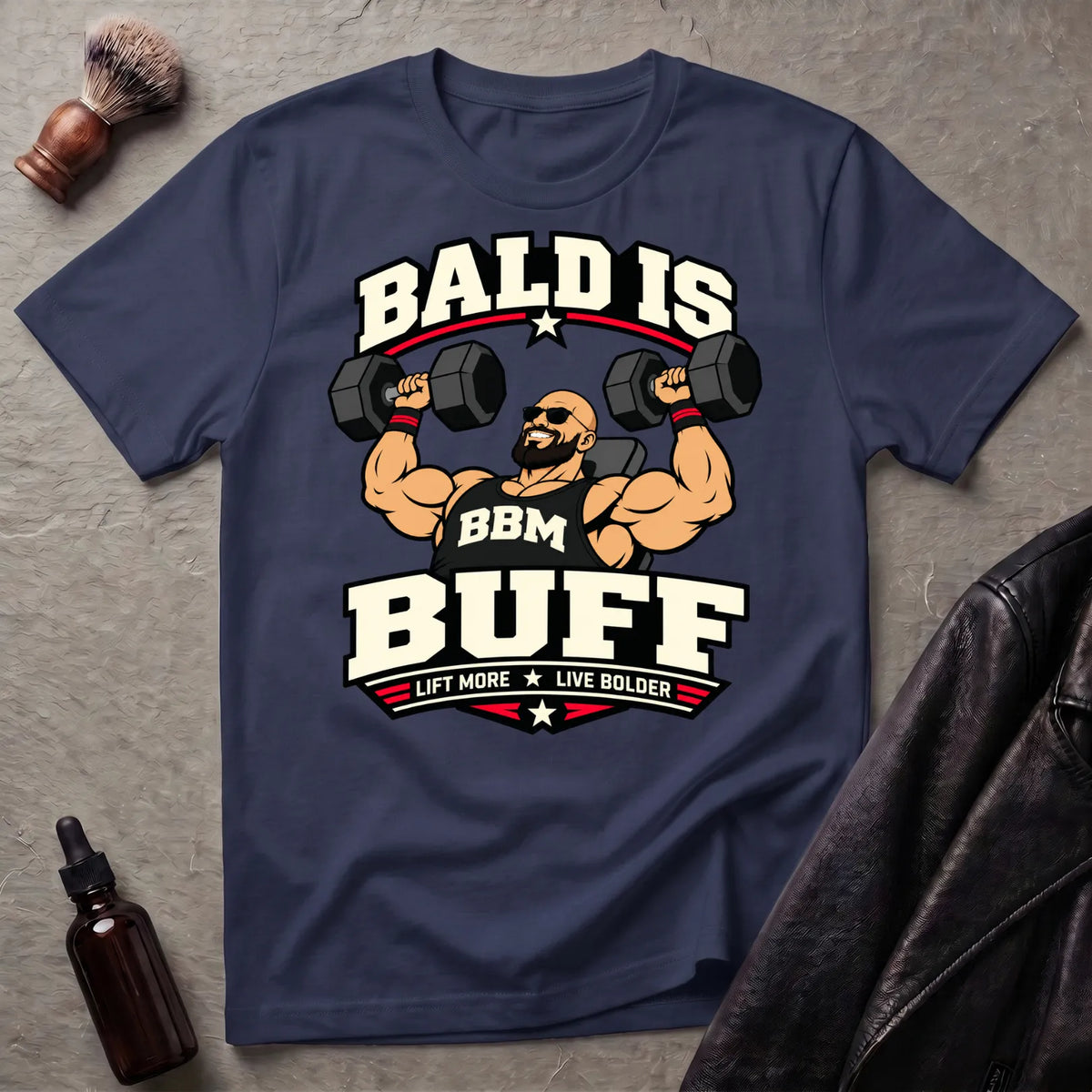 Bald Is Buff Version #1 T‑Shirt