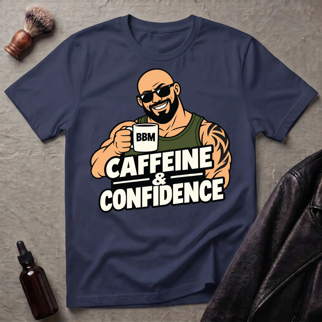 Caffeine and Confidence #1 Bold Statement T-Shirt
