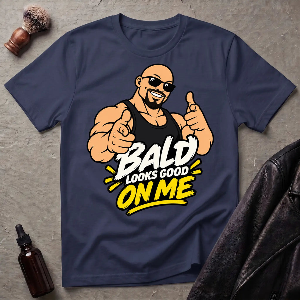 Bald Looks Good On Me #2 Bold Statement T-Shirt