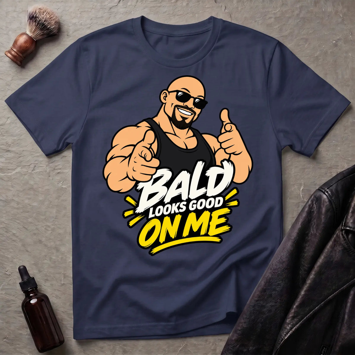 Bald Looks Good On Me #2 Bold Statement T-Shirt