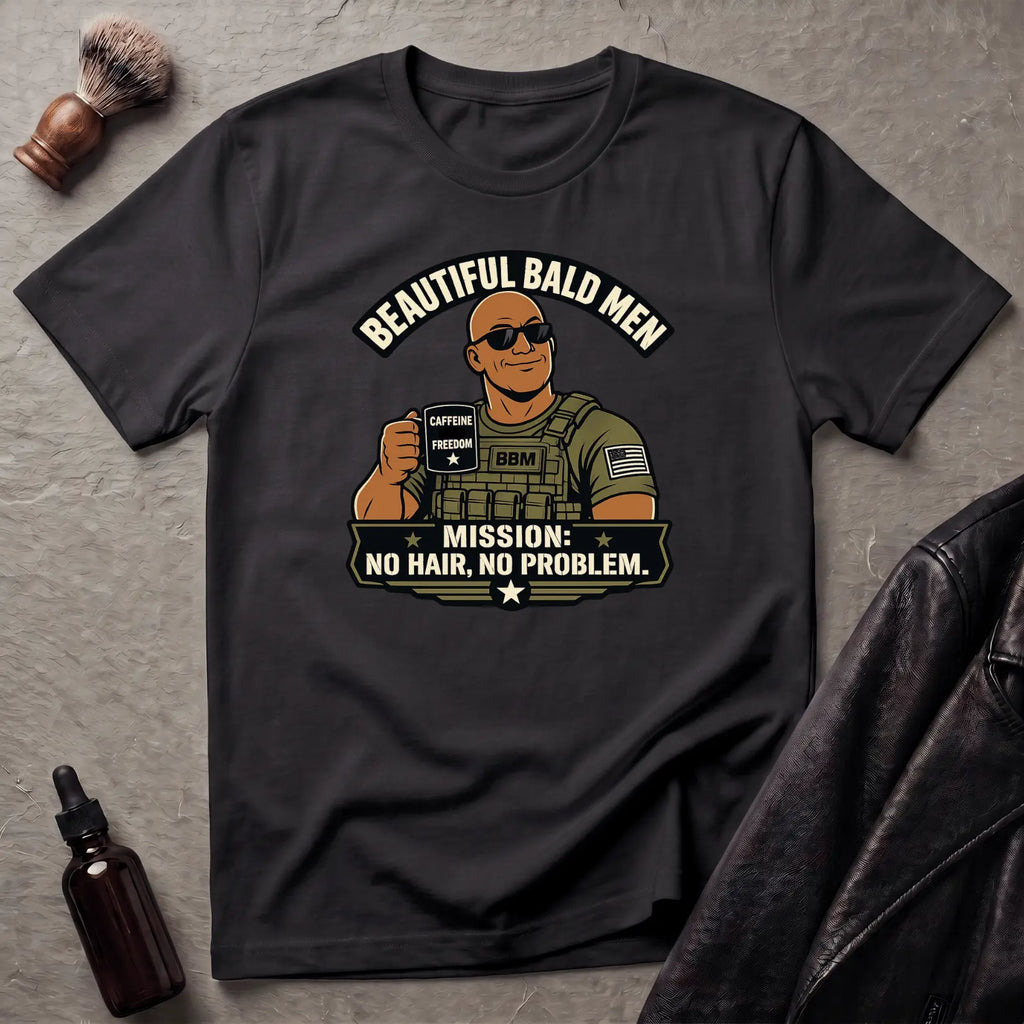 No Hair No Problem Version #1 T‑Shirt
