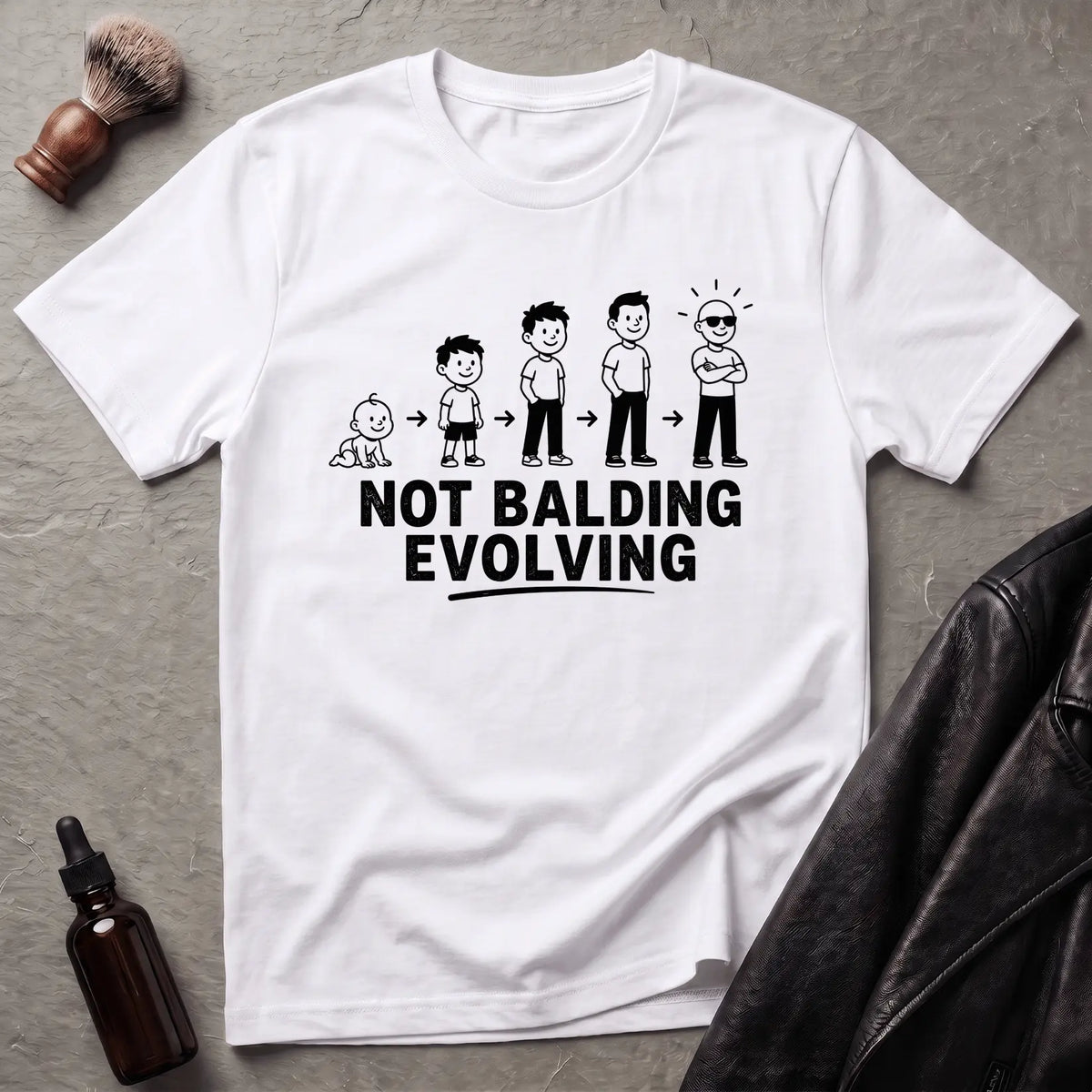 Not Balding Evolving - T-Shirt
