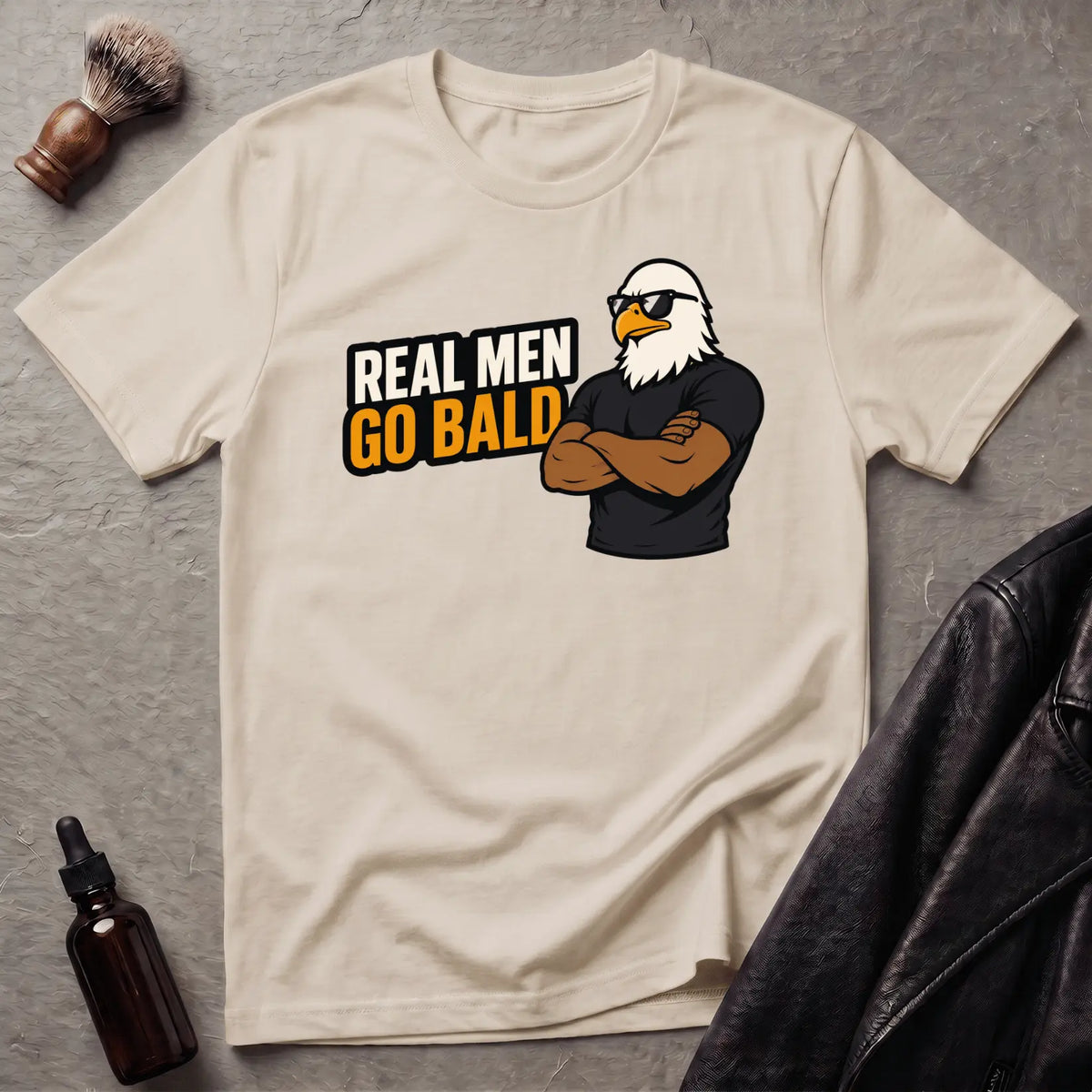 Real Men Go Bald Eagle T‑Shirt