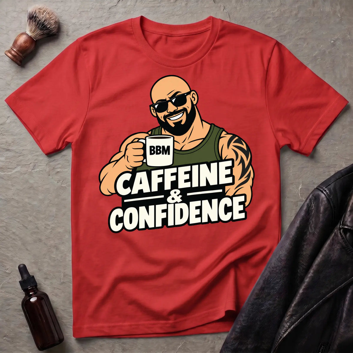 Caffeine and Confidence #1 Bold Statement T-Shirt