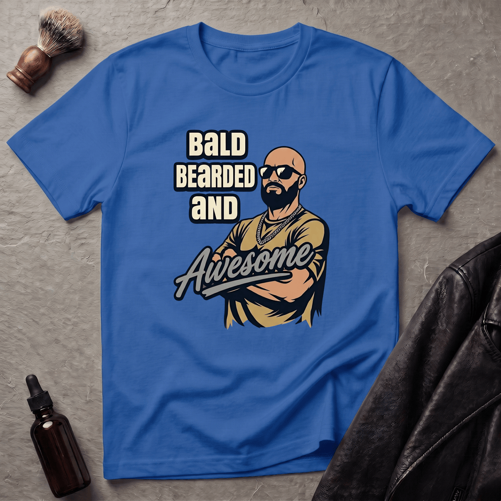 Bald Bearded and Awesome Player T‑Shirt