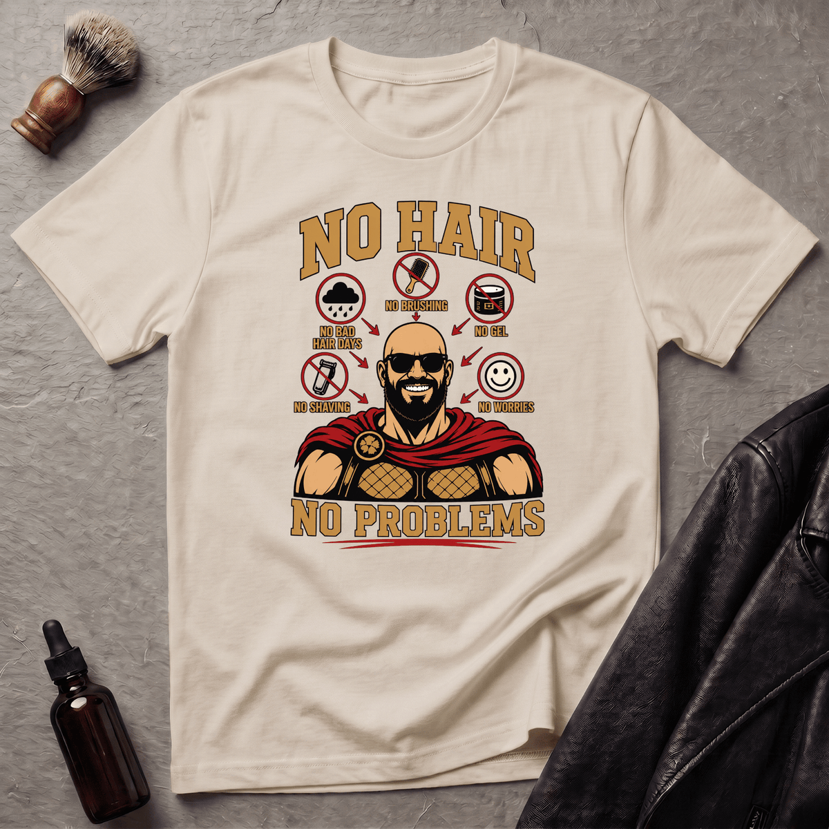 No Hair No Problems Spartan T‑Shirt