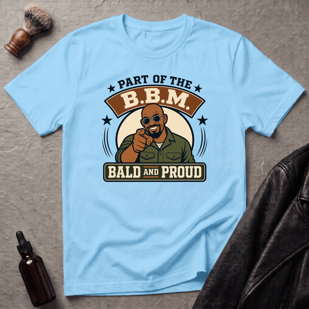 Bald and Proud Version #2 Military T‑Shirt