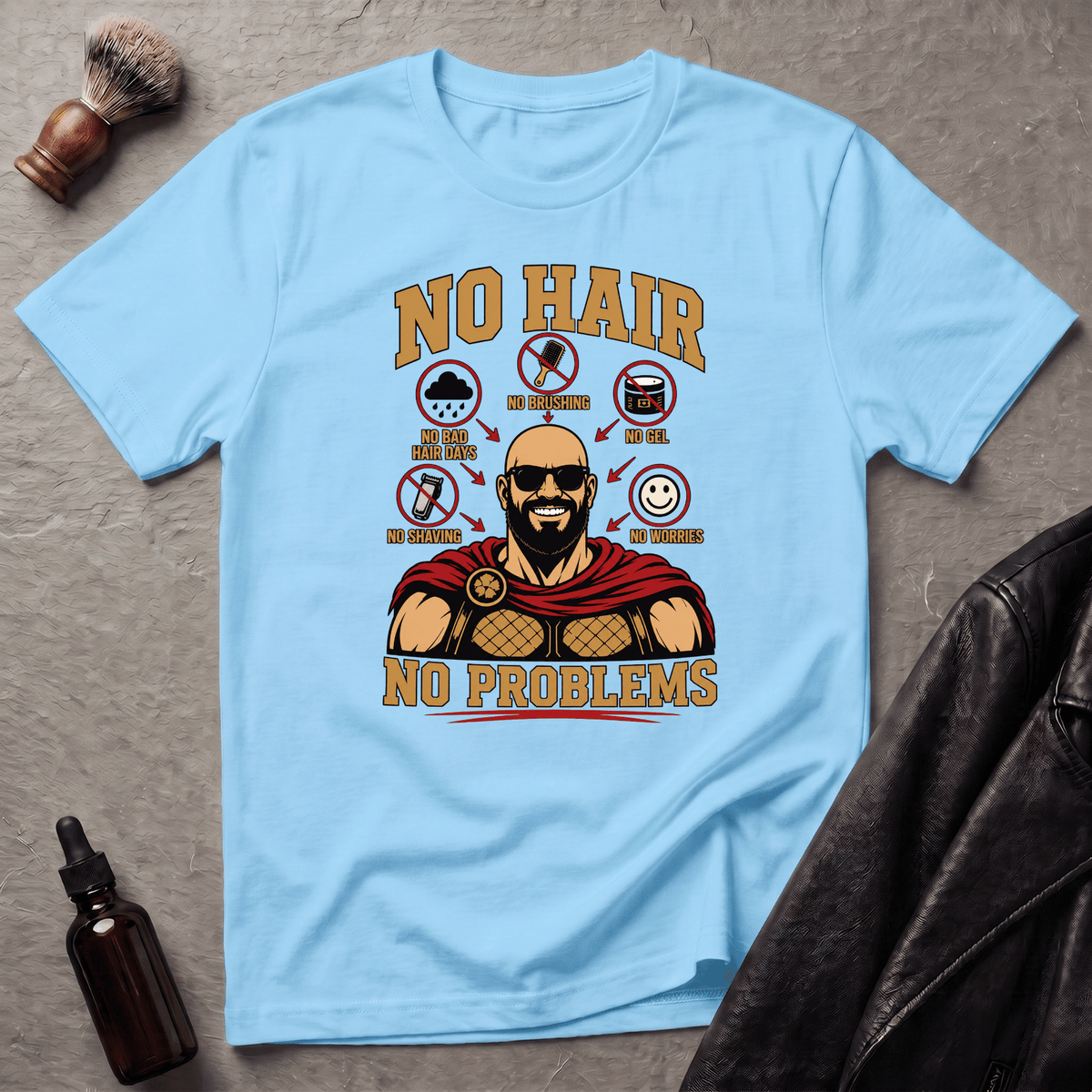 No Hair No Problems Spartan T‑Shirt