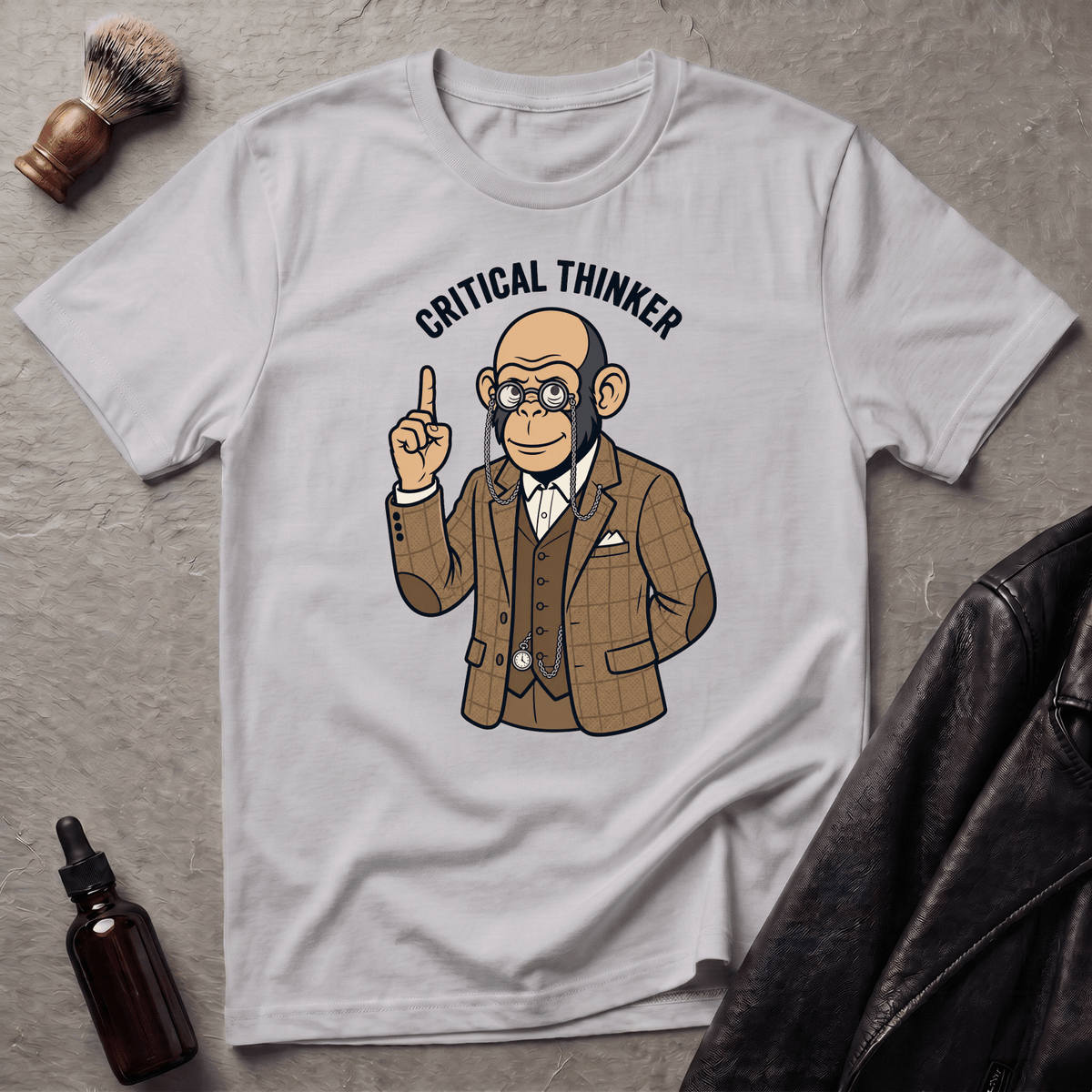 Critical Thinker Monkey T‑Shirt