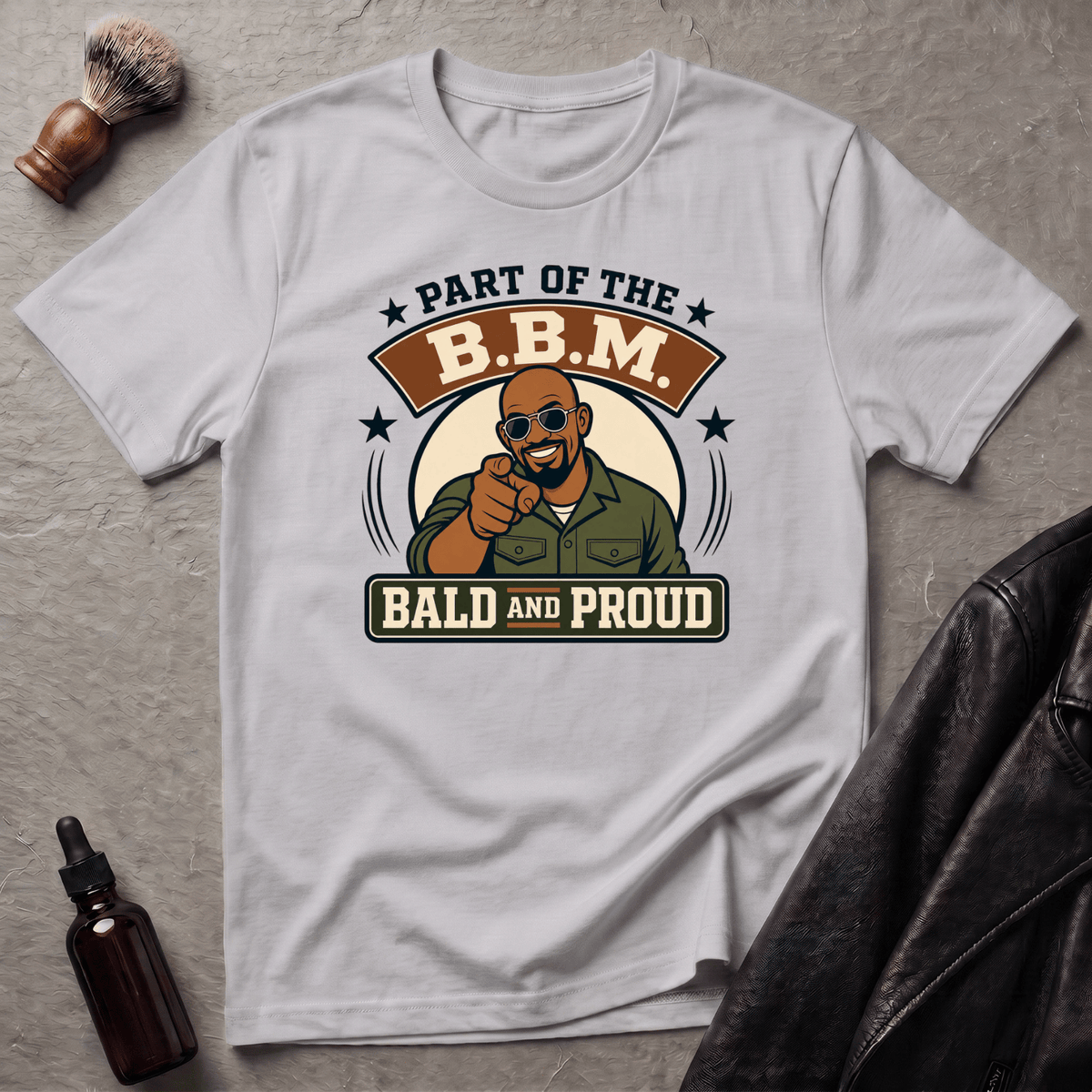 Bald and Proud Version #2 Military T‑Shirt