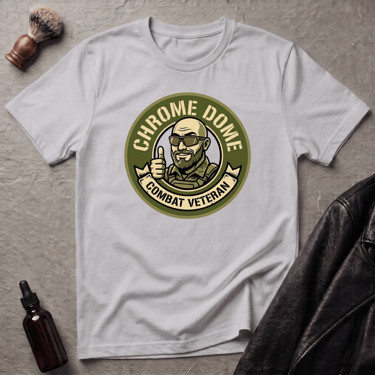Chrome Dome Military T‑Shirt