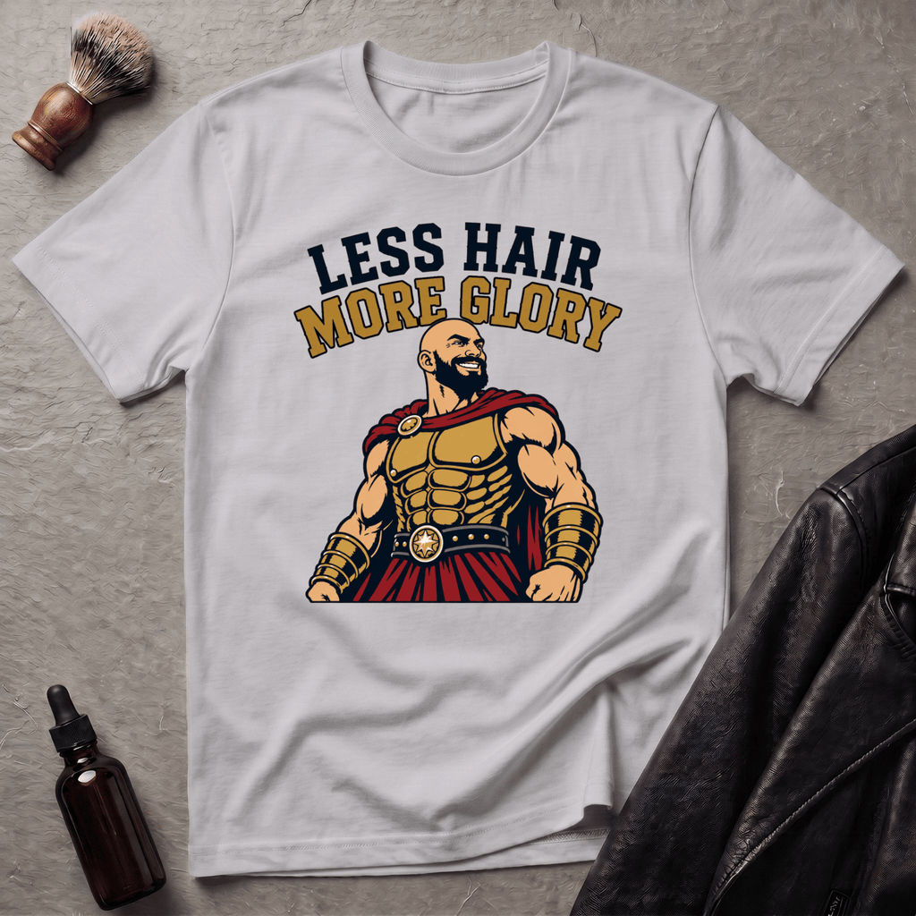 Less Hair More Glory Spartan T‑Shirt