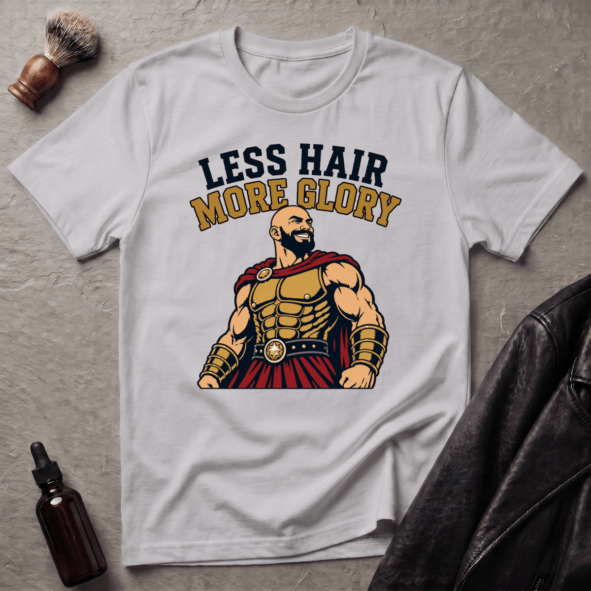 Less Hair More Glory Spartan T‑Shirt