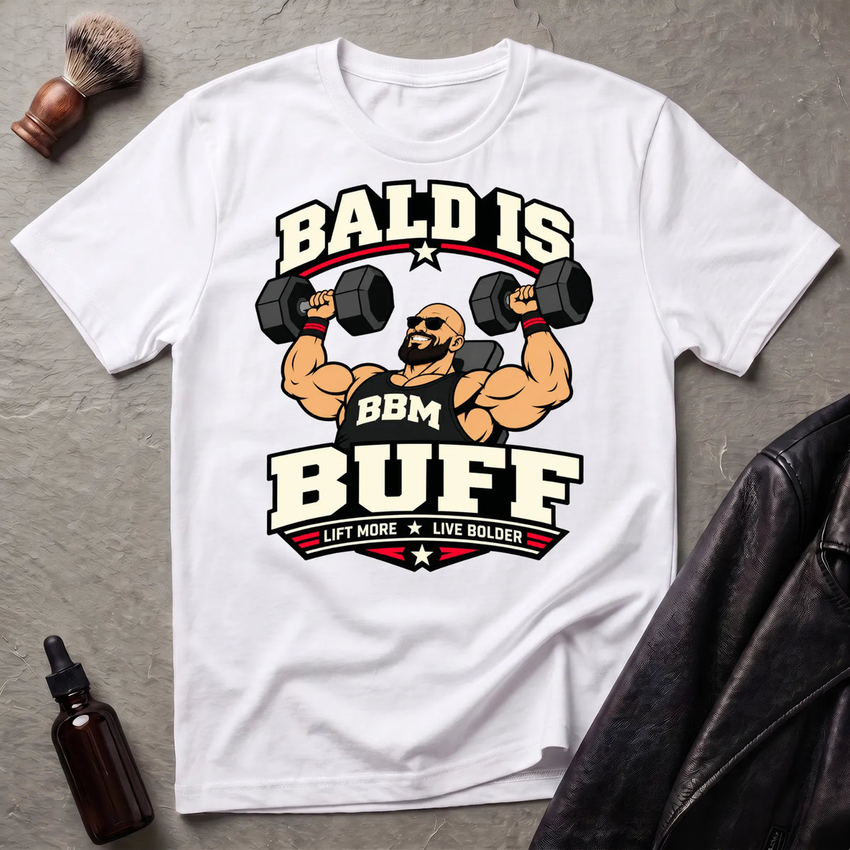 Bald Is Buff Version #1 T‑Shirt