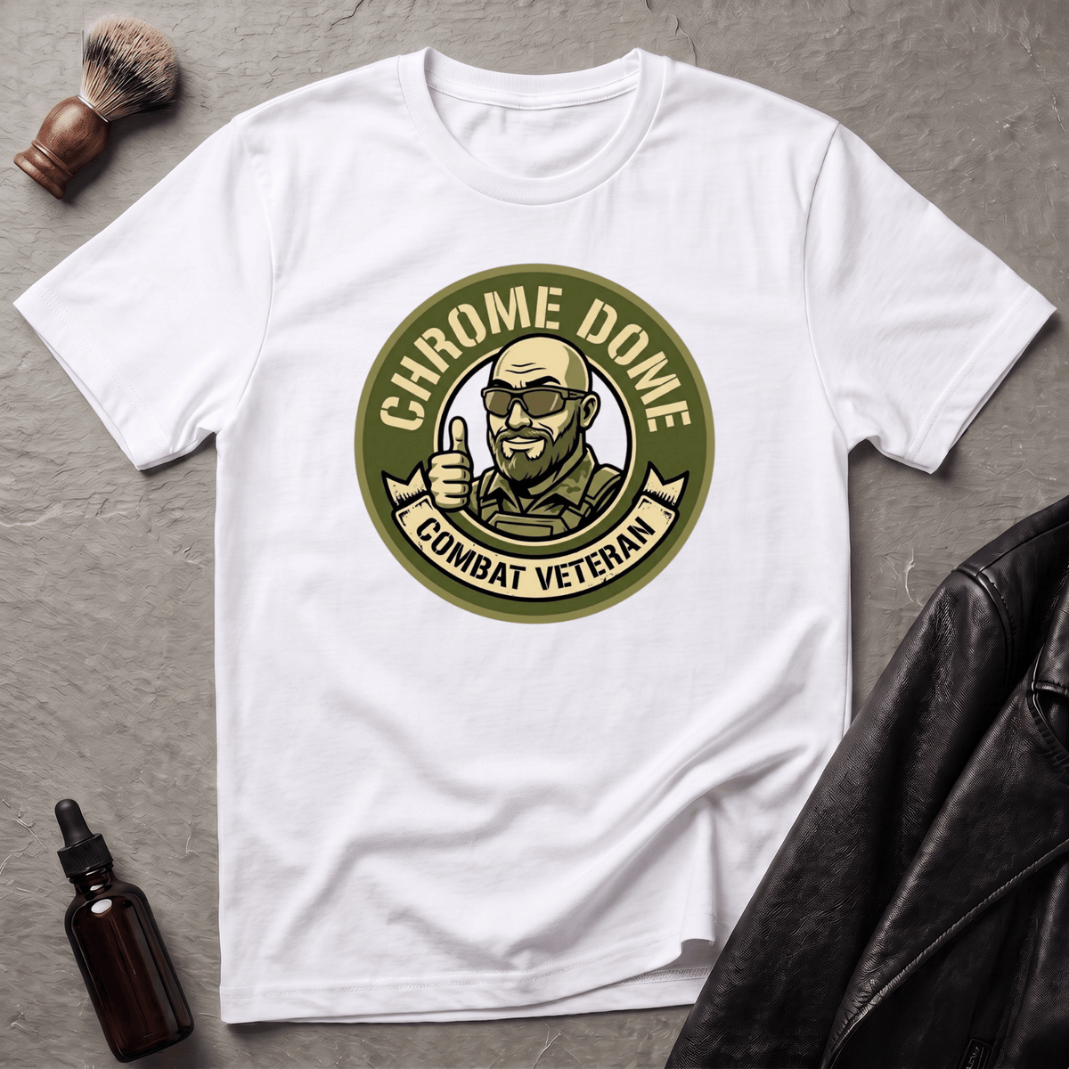 Chrome Dome Military T‑Shirt