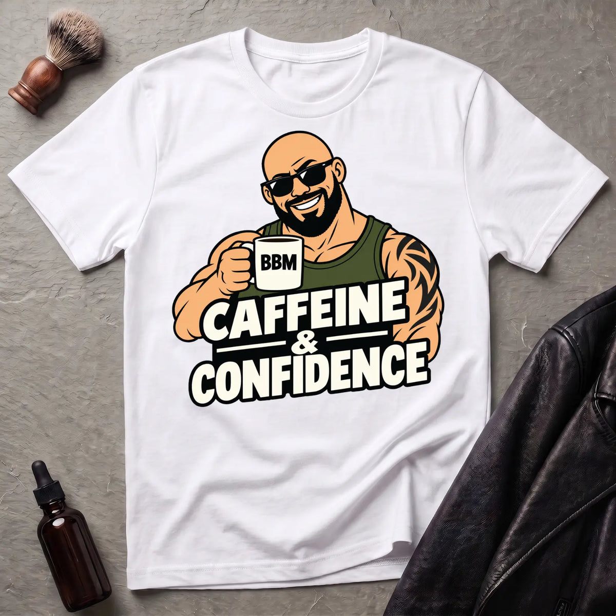 Caffeine and Confidence #1 Bold Statement T-Shirt