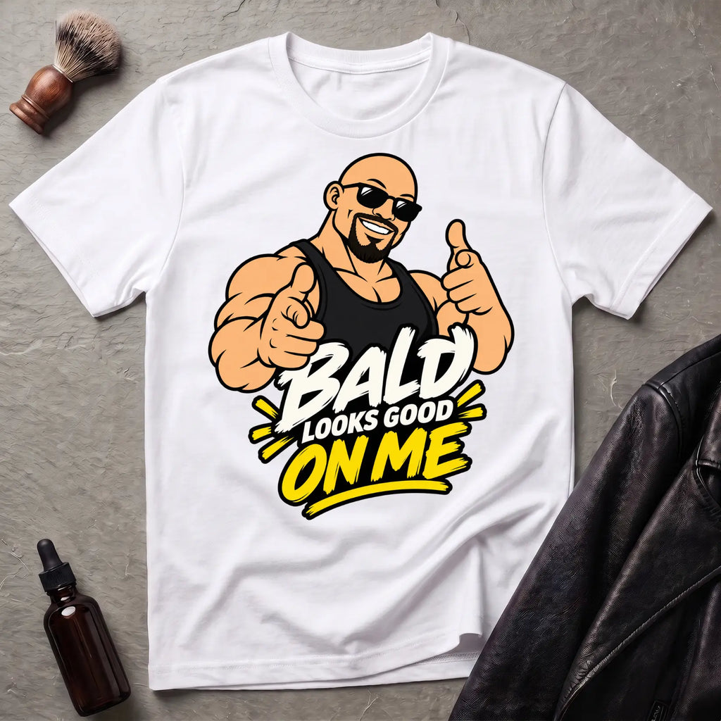 Bald Looks Good On Me #2 Bold Statement T-Shirt