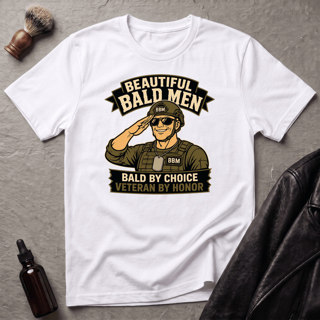 Bald By Choice Version #2 Military T‑Shirt