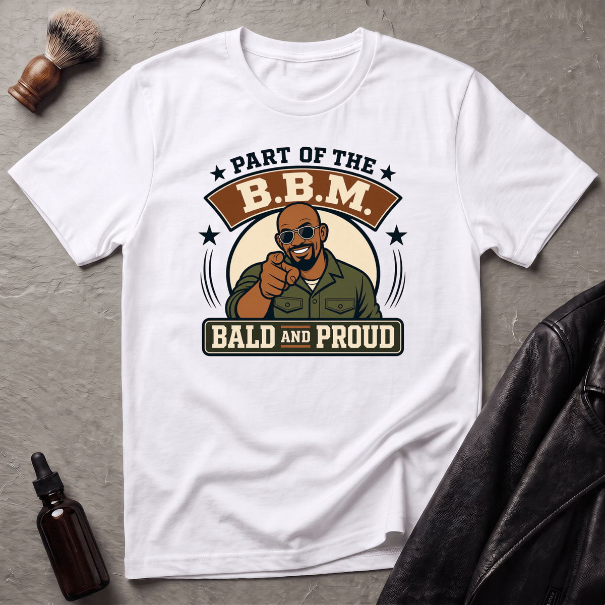 Bald and Proud Version #2 Military T‑Shirt