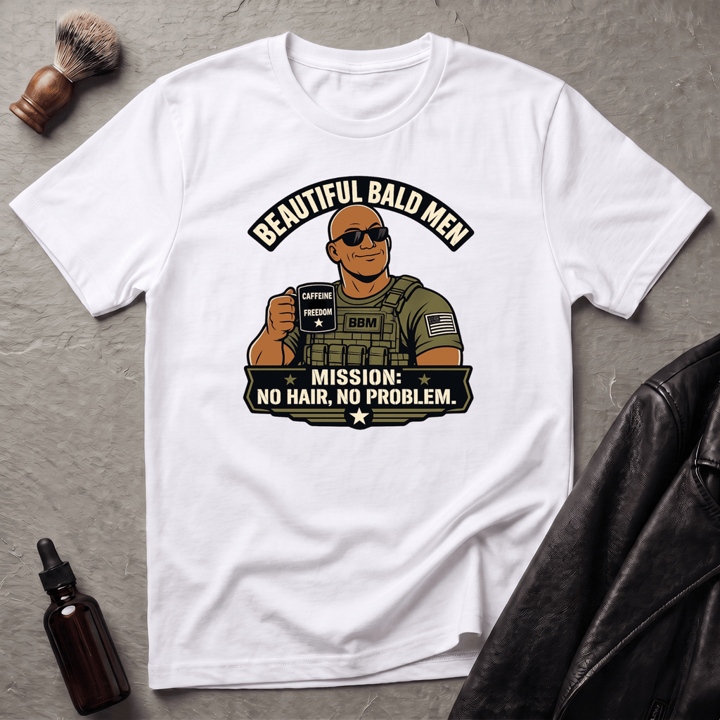 No Hair No Problem Version #1 T‑Shirt